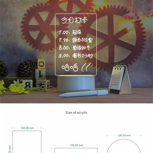 LUMIBOARD™ LED Note Board Acrylic Light